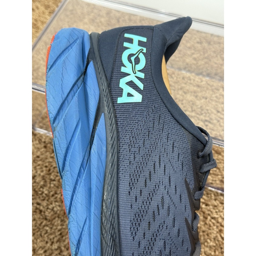 Hoka One One Navy Blue Teal Men's Athletic Shoes - Picture 5 of 13